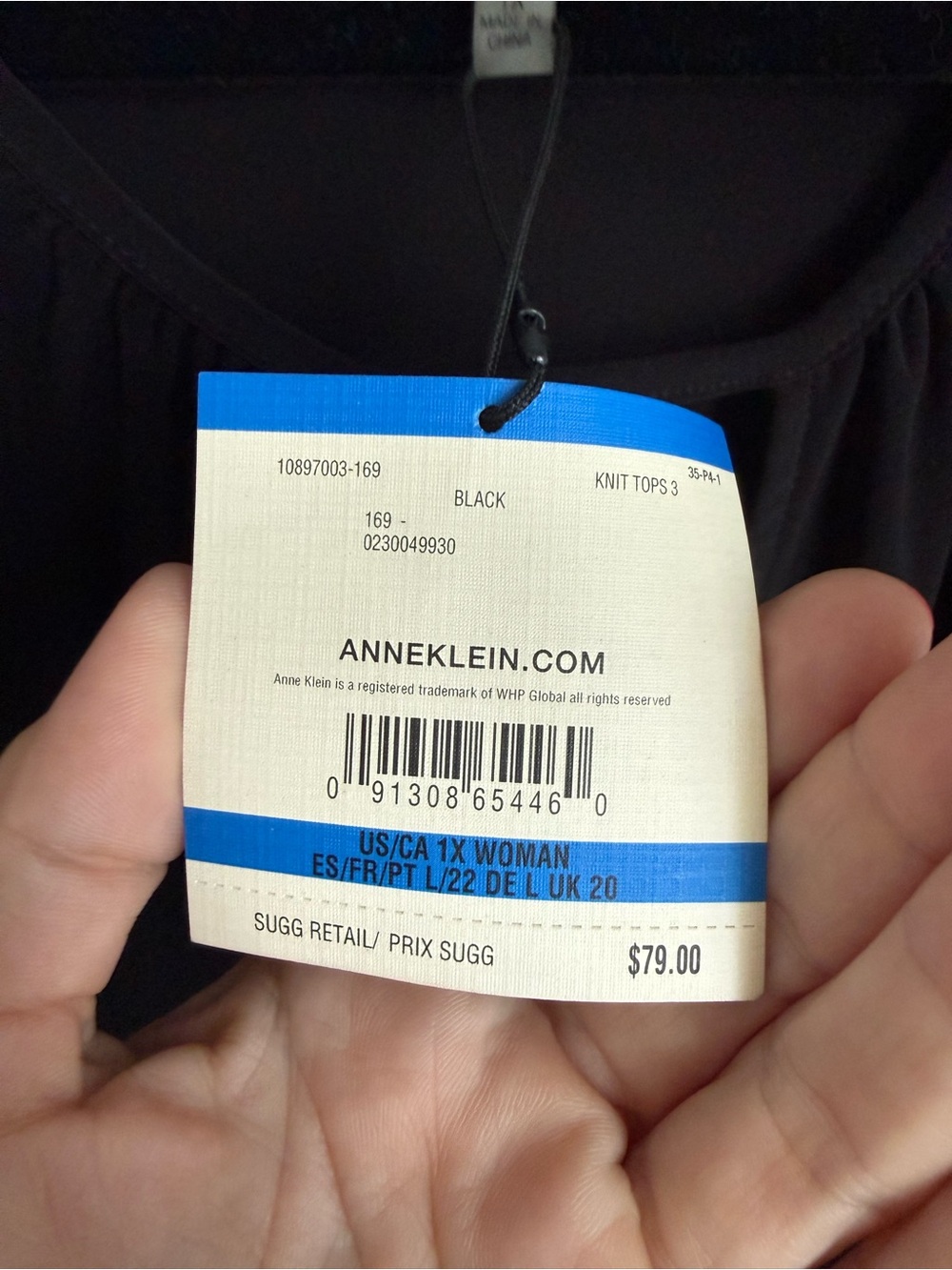 Anne Klein blouse •  NWT • Women’s 1X - Picture 3 of 7